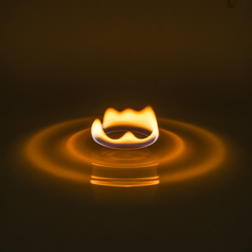 Aufmerksamkeit und Fokus – ein einzelner Lichtpunkt im Dunkeln, der drei mentale Zustände symbolisiert